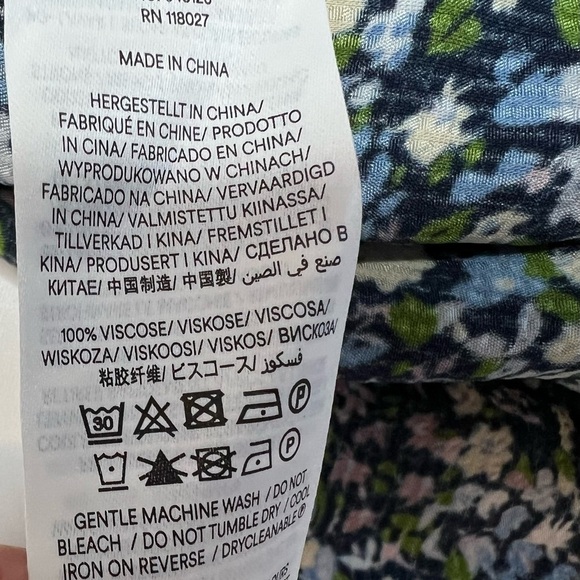 BODEN Satin Ruffle Midi Skirt - Nebulas Blue Floral Print US 10 NEW - Picture 5 of 5